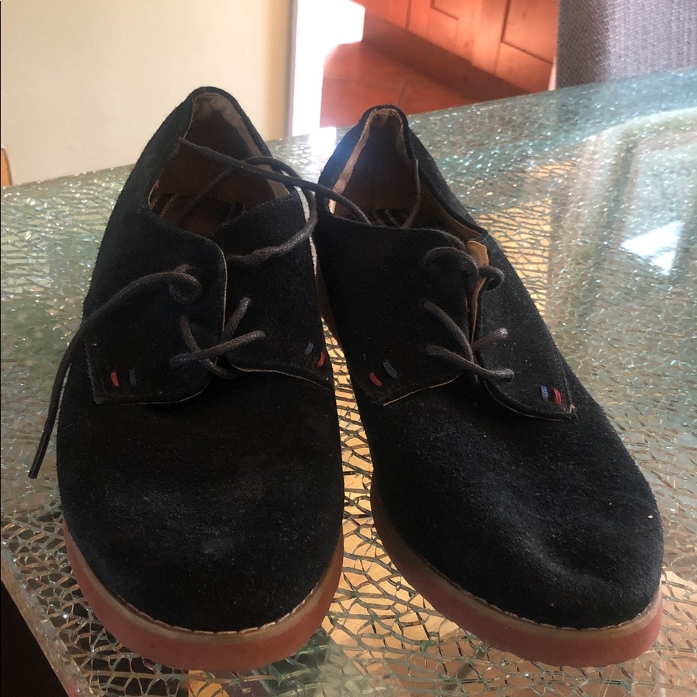 Tommy Hilfiger Black Suede Derbys